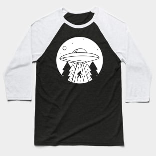 UFO Alien Bigfoot Abduction Conspiracy Theory Baseball T-Shirt